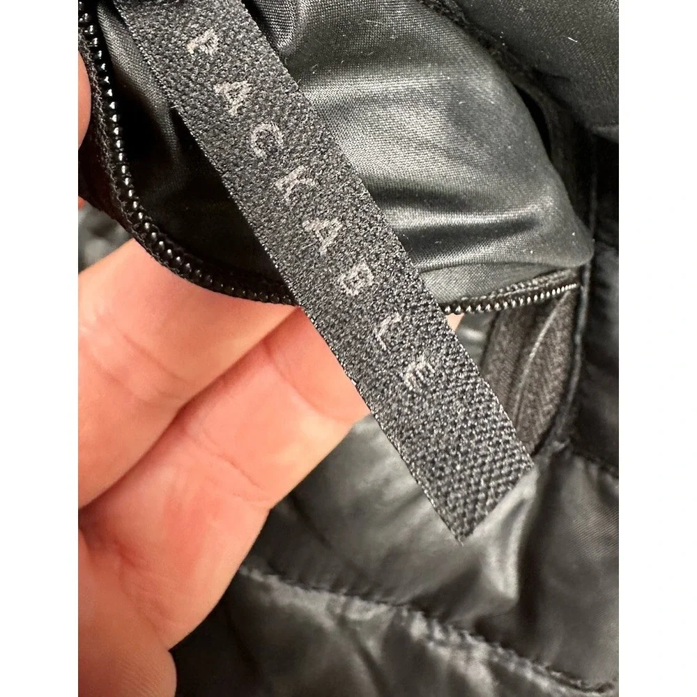 Eddie Bauer Vest Womens XS Black Travex EB700 Down Fill Quilted Puffer Hiking - Picture 7 of 11